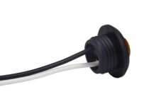ronde zijmarkeringslamp 1 leds - contourlamp oranje - 12/24 volt - positielamp - horpol