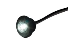 ronde zijmarkeringslamp 1 leds - contourlamp wit - 12/24 volt - positielamp - horpol