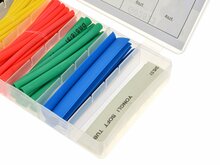 100 delig krimpkous set gekleurd - krimpkous - beschermmantel - geko