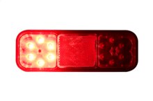 universele led achterlicht - 12/24 volt - achterlicht 12 leds - achterlamp - aanhanger achterlicht - horpol