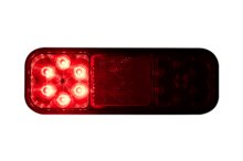 universele led achterlicht - 12/24 volt - achterlicht 12 leds - achterlamp - aanhanger achterlicht - horpol