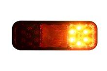 universele led achterlicht - 12/24 volt - achterlicht 12 leds - achterlamp - aanhanger achterlicht - horpol