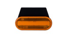 zijmarkeringslamp met houder oranje - 12/24 volt - markeringlamp - positielamp - horpol
