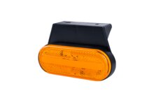 zijmarkeringslamp met houder oranje - 12/24 volt - markeringlamp - positielamp - horpol