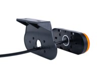 zijmarkeringslamp met houder oranje - 12/24 volt - markeringlamp - positielamp - horpol