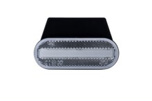 zijmarkeringslamp met houder wit - 12/24 volt - markeringlamp - positielamp - horpol