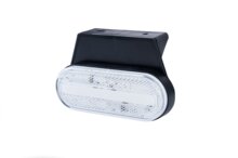 zijmarkeringslamp met houder wit - 12/24 volt - markeringlamp - positielamp - horpol