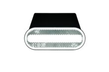 zijmarkeringslamp met houder wit - 12/24 volt - markeringlamp - positielamp - horpol