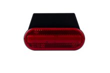 zijmarkeringslamp met houder rood - 12/24 volt - markeringlamp - positielamp - horpol