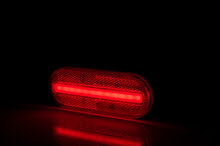 zijmarkeringslamp met houder rood - 12/24 volt - markeringlamp - positielamp - horpol