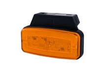 zijmarkeringslamp met houder oranje - 12/24 volt - neon markeringlamp - positielamp - horpol