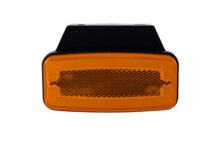 zijmarkeringslamp met houder oranje - 12/24 volt - neon markeringlamp - positielamp - horpol