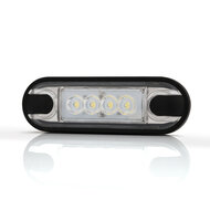 platte zijmarkeringslamp wit - 12/24 volt - markeringlamp - positielamp - horpol