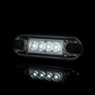 platte zijmarkeringslamp wit - 12/24 volt - markeringlamp - positielamp - horpol