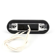 platte zijmarkeringslamp wit - 12/24 volt - markeringlamp - positielamp - horpol