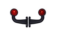 led breedtelamp rechts 140mm 2x led - aanhanger zijlamp - zijlicht - breedtelicht