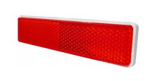 reflector rood - 125 x 25 mm - plakreflector - reflectieplaat - horpol