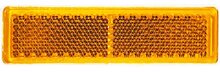 reflector oranje - 125 x 25 mm - plakreflector - reflectieplaat - horpol