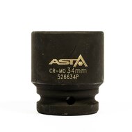 zeskant krachtdop 34 mm - 3/4 duims aansluiting - slagdop - impact dop - rateldop - dop - asta