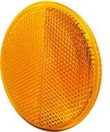 reflector oranje - 80 mm - plakreflector - reflectieplaat - horpol