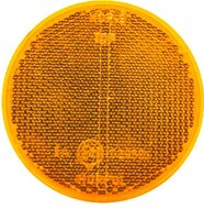 reflector oranje - 80 mm - plakreflector - reflectieplaat - horpol