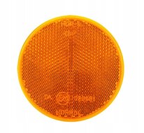 reflector oranje - 80 mm - plakreflector - reflectieplaat - horpol