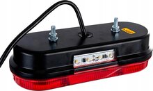 achterlicht links met led en gloeilampen - 12 volt - achterlicht - achterlamp - aanhanger achterlicht - horpol