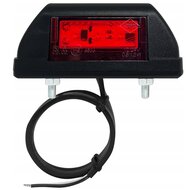 zijmarkeringslamp rood - 12/24 volt - markeringlamp - positielamp - horpol