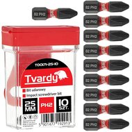 ph2 bitset 25mm s2 10 stuks - schroefbit - boorbit - bitje - slagbit