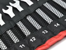 ringsteeksleutel set - 15 delig - 6 tot 27 mm - steeksleutels - ringmoersleutels - tvardy
