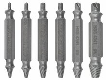 dubbelzijdige schroefextractorset - 6 stuks - schroefuitdraaierset - schroef extractor set - keltin