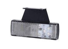 witte zijmarkeringslamp rechts met houder - 12/24 volt - markeringslamp 3 led - contourlamp - horpol