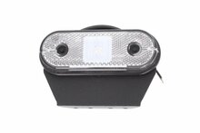 zijmarkeringslamp wit met houder - 12/24 volt - markeringslamp ovaal - contourlamp - horpol