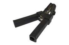 accu laadklem - 500 amp&egrave;re - zwart - haaks model - acculaadklem - accu oplaadklem