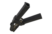 accu laadklem - 500 amp&egrave;re - zwart - haaks model - acculaadklem - accu oplaadklem