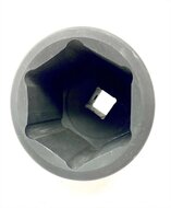 zeskant krachtdop lang 60 mm - 3/4 duims aansluiting - slagdop - impact dop - rateldop - dop - asta