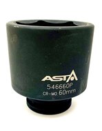 zeskant krachtdop lang 60 mm - 3/4 duims aansluiting - slagdop - impact dop - rateldop - dop - asta