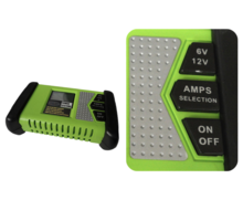 acculader - batterijlader - 6 of 12 volt - 1.3 of 5 amp&egrave;re - accu oplader - h&ouml;fftech