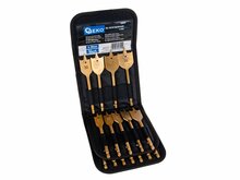 speedboren set - 16 delig - 6 tot 38 mm - boorset - spiraalboorset - spadeboren - geko