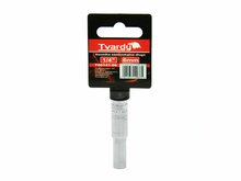 dop zeskant lang - 6 mm - 1/4 duims aansluiting - dopsleutel - rateldop - dop - tvardy