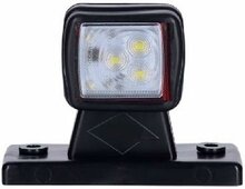 led breedtelamp met connector 70mm 6x led - aanhanger zijlamp - zijlicht - breedtelicht
