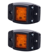 led zijmarkeringslamp universeel oranje 3x led - contourlamp - zij lamp - breedtelamp