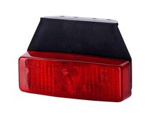 markeringslamp rood met houder - zijmarkeringslamp - positielamp 12 volt - contourlamp - horpol
