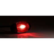 led zijmarkeringslamp universeel rood 3x led - contourlamp - zij lamp - breedtelamp
