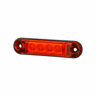 led zijmarkeringslamp universeel rood 4x led - contourlamp - zijlamp - breedtelamp - horpol