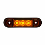 led zijmarkeringslamp universeel oranje 3x led - contourlamp - zij lamp - breedtelamp - horpol