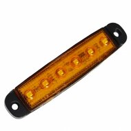 led zijmarkeringslamp universeel oranje 6x led - contourlamp - zij lamp - breedtelamp