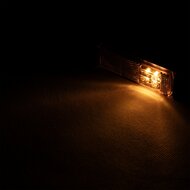 led zijmarkeringslamp universeel oranje 4x led - contourlamp - led zijlamp - breedtelamp