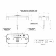 led zijmarkeringslamp universeel oranje 5x led - contourlamp - zij lamp - breedtelamp
