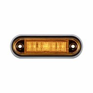 led zijmarkeringslamp universeel oranje 4x led - contourlamp - led zijlamp - breedtelamp - kmr
